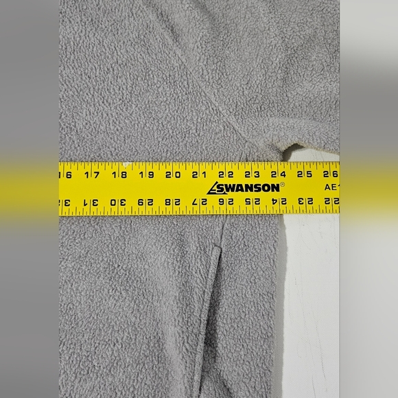 Nike Fleece Sherpa Cowl Neck Pullover Sweater Woman’s L Pockets Cozy Grey B13 - Picture 6 of 7